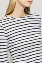 Load image into Gallery viewer, Luisa Cerano Striped round neck shirt
