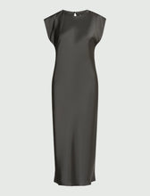 Load image into Gallery viewer, Marella Dina Satin Dress in Slate Grey
