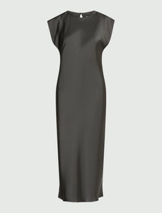 Marella Dina Satin Dress in Slate Grey