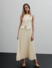 Load image into Gallery viewer, Marella Dual-Fabric Dress in Wool White
