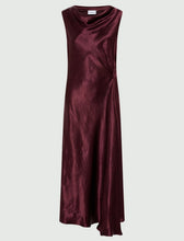Load image into Gallery viewer, Marella Lightweight Satin Dress in Bordeaux
