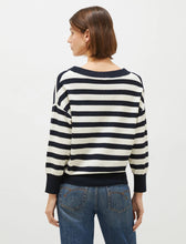 Load image into Gallery viewer, Marella Soldino Striped Sweater in White/Navy
