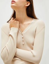 Load image into Gallery viewer, Marella Imola Slim-Fit Sweater in Sand
