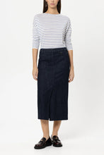 Load image into Gallery viewer, Luisa Cerano Striped Shirt with Ribbed Detail in Blue
