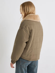 Marella Senior Quilted Jacket in Khaki