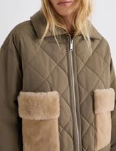Load image into Gallery viewer, Marella Senior Quilted Jacket in Khaki
