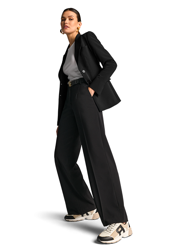 Riani Wide-Fit trousers in Black