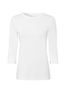 RIANI 3/4 Length Sleeve T-Shirt in White