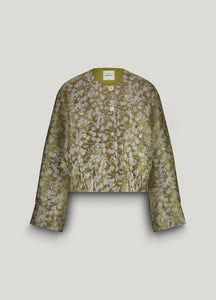 Summum Short Bomber Jacket in Misty Lime
