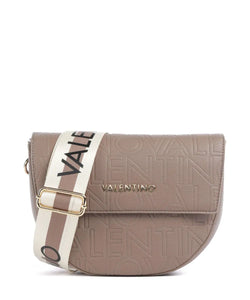 Valentino Pansy Saddle Bag in Taupe