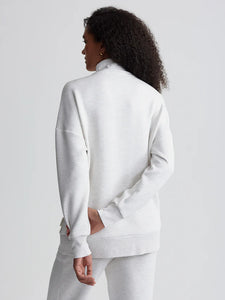 Varley Masie Longline Sweater in ivory Marl