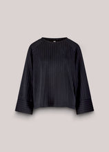 Load image into Gallery viewer, Summum Pin Stripe Sweater in Black
