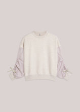 Load image into Gallery viewer, Summum Sweater with Cotton Sleeves in Ivory
