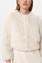 Load image into Gallery viewer, Luisa Cerano Faux Fur Jacket in Eggshel
