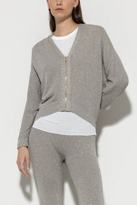 Luisa Cerano Knit Blouson with Zip Detail