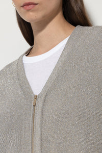 Luisa Cerano Knit Blouson with Zip Detail