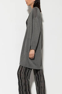 Luisa Cerano Long Cardigan in Taupe