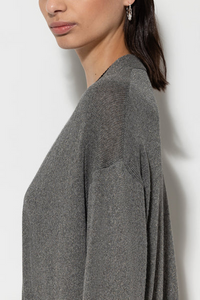 Luisa Cerano Long Cardigan in Taupe