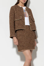 Load image into Gallery viewer, Luisa Cerano Tweed Jacket in Hazelnut
