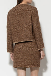 Luisa Cerano Tweed Jacket in Hazelnut