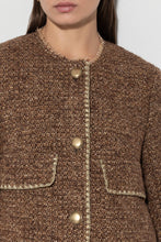 Load image into Gallery viewer, Luisa Cerano Tweed Jacket in Hazelnut
