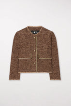 Load image into Gallery viewer, Luisa Cerano Tweed Jacket in Hazelnut
