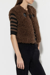 LUISA CERANO Outdoor Gilet Hazelnut