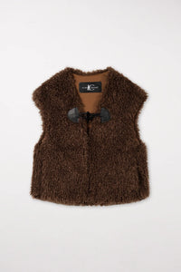 LUISA CERANO Outdoor Gilet Hazelnut