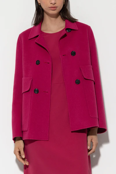 Luisa Cerano Doubleface Jacket in Berry Pink