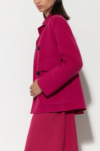 Luisa Cerano Doubleface Jacket in Berry Pink