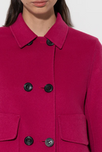 Load image into Gallery viewer, Luisa Cerano Doubleface Jacket in Berry Pink
