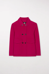 Luisa Cerano Doubleface Jacket in Berry Pink