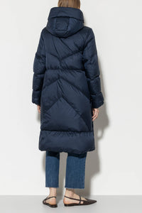 LUISA CERANO Down Coat in Navy