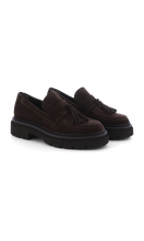 Load image into Gallery viewer, Kennel &amp; Schmenger Choco Suede Loafer
