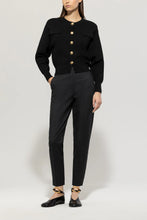 Load image into Gallery viewer, Luisa Cerano Knitted Blouson with Button Detail in Black
