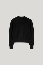 Load image into Gallery viewer, Luisa Cerano Knitted Blouson with Button Detail in Black
