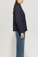 Load image into Gallery viewer, Luisa Cerano Double-Face Shirt Jacket in Navy
