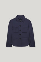 Load image into Gallery viewer, Luisa Cerano Double-Face Shirt Jacket in Navy
