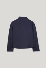 Load image into Gallery viewer, Luisa Cerano Double-Face Shirt Jacket in Navy
