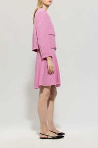 Luisa Cerano Vintage Tweed Jacket in Candy Pink