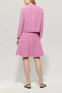 Luisa Cerano Vintage Tweed Jacket in Candy Pink