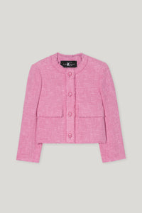 Luisa Cerano Vintage Tweed Jacket in Candy Pink