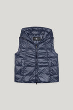 Load image into Gallery viewer, Luisa Cerano down look gilet in Navy Blue
