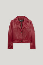 Load image into Gallery viewer, Luisa Cerano Lamb Nappa Biker Jacket
