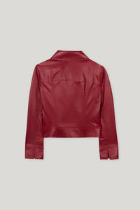 Luisa Cerano Lamb Nappa Biker Jacket