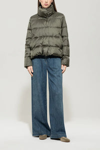 Luisa Cerano Outdoor Down Jacket in Khaki