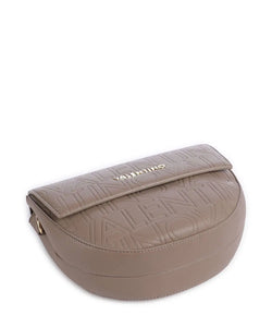 Valentino Pansy Saddle Bag in Taupe