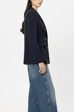 Load image into Gallery viewer, Luisa Cerano Gabardine Blazer in Navy
