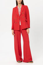 Load image into Gallery viewer, Luisa Cerano Gabardine Blazer in Cherry Red

