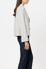 Load image into Gallery viewer, Luisa Cerano Striped Caban Jacket in Navy
